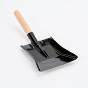 7" Black Coal Shovel With Wood Handle